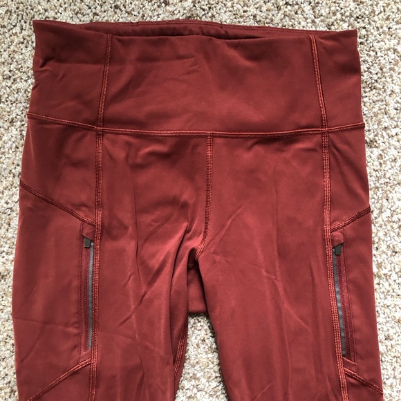Athleta Rainer Tight in Rust - Picture 4 of 9